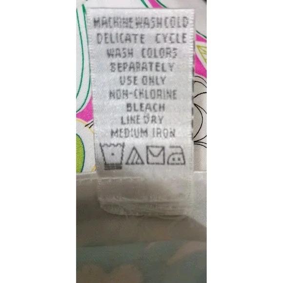 Chadwicks Women's 12 Spring Floral Bright Stretch Cotton Blend Knee Length Dress - Picture 7 of 8